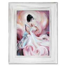  Obraz olejny ręcznie malowany Kobieta 76x96cm