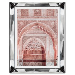  Obraz w lustrzanej ramie do salonu świątynia orientu 41x51cm