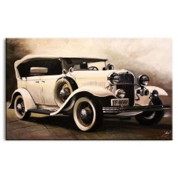  Obraz olejny ręcznie malowany 200x125cm Auto retro