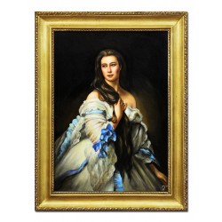  Obraz malowany Franz Xaver Winterhalter Portret Madame Barbe de Rimsky-Korsakov 75x105cm