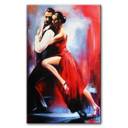 Obraz olejny ręcznie malowany Para Zakochanych w tańcu 200x125cm