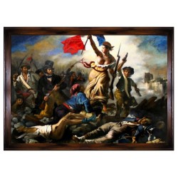  Obraz malowany 138x198 cm Eugène Delacroix Wolność wiodąca lud na barykady