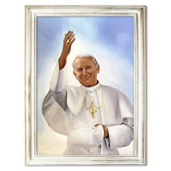  Obraz Jana Pawła II papieża błogosławiącego 75x105 cm obraz olejny na płótnie w ramie