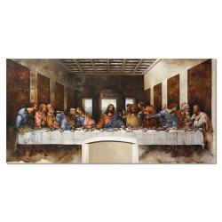  Obraz olejny ręcznie malowany 75x150cm Leonardo da Vinci kopia