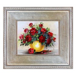 Obraz olejny ręcznie malowany Kwiaty 72x82cm