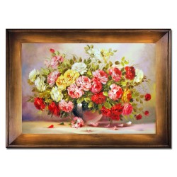  Obraz olejny ręcznie malowany Kwiaty 82x112cm