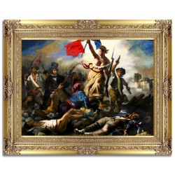 Obraz malowany 72x92cm Eugène Delacroix Wolność wiodąca lud na barykady