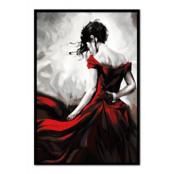  Obraz olejny ręcznie malowany Kobieta 63x93cm