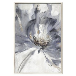  Obraz ręcznie malowany na płótnie 63x93cm niebieski kwiat