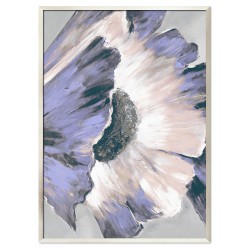  Obraz ręcznie malowany na płótnie 53x73cm fioletowy kwiat