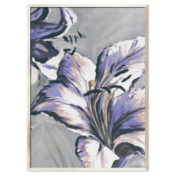  Obraz ręcznie malowany na płótnie 53x73cm fioletowy kwiat