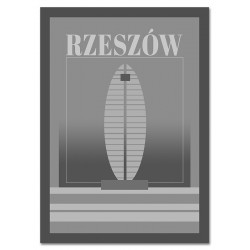  Obraz na płótnie do salonu szary loft 50x70 cm miasto Rzeszów