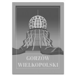  Obraz na płótnie do salonu szary loft 50x70 cm miasto Gorzów