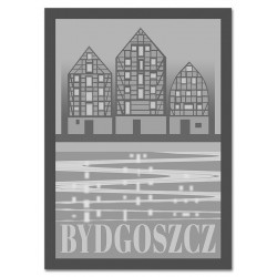  Obraz na płótnie do salonu szary loft 50x70 cm miasto Bydgoszcz