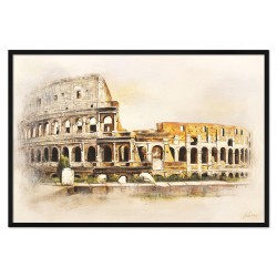  Obraz olejny ręcznie malowany na płótnie 63x93cm Koloseum