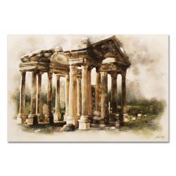  Obraz olejny ręcznie malowany na płótnie 60x90cm Rzymskie ruiny