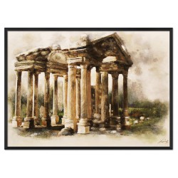  Obraz olejny ręcznie malowany na płótnie 53x73cm Rzymskie ruiny