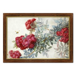  Obraz pąsowe róże 72x102cm obraz na płótnie w ramie
