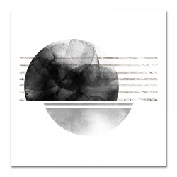  Obraz na płótnie 40x40cm plakat czarno-biały księżyc