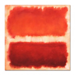  Obraz ręcznie malowany na płótnie 100x100cm czerwona Abstrakcja do wnętrz nowoczesnych