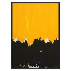  Obraz ręcznie malowany na płótnie 53x73cm żółta Abstrakcja do wnętrz nowoczesnych