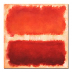  Obraz ręcznie malowany na płótnie 60x60cm czerwona Abstrakcja do wnętrz nowoczesnych