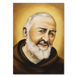  Obraz z ojcem Pio 50x70cm Obraz ręcznie malowany na płótnie