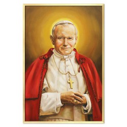  Obraz Jana Pawła II papieża 63x93 cm obraz ręcznie malowany na płótnie
