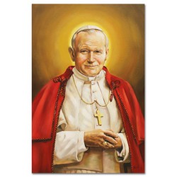  Obraz Jana Pawła II papieża 60x90 cm obraz ręcznie malowany na płótnie