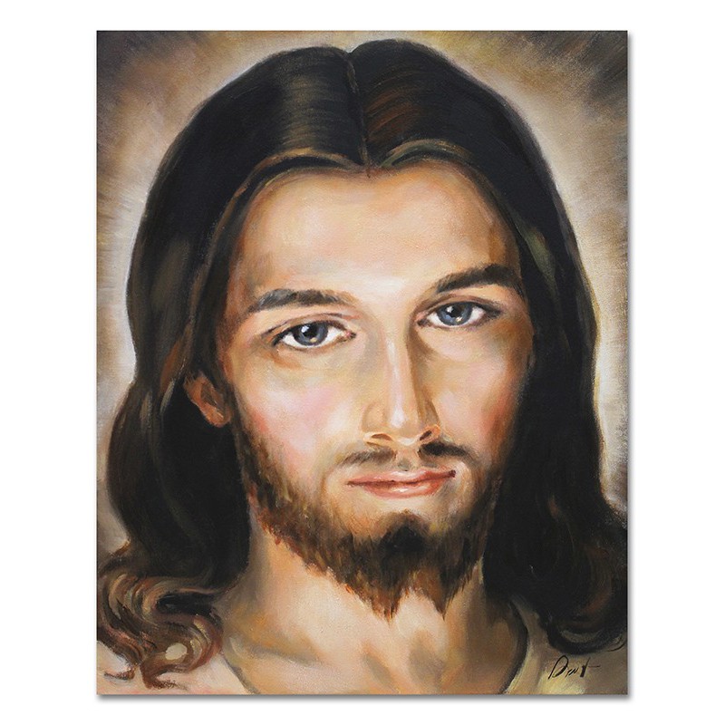  Obraz z Jezusem Chrystusem 40x50cm obraz ręcznie malowany na płótnie