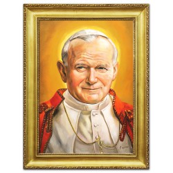  Obraz Jana Pawła II papieża 64x84 cm obraz ręcznie malowany na płótnie