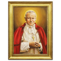  Obraz Jana Pawła II papieża 64x84 cm obraz ręcznie malowany na płótnie