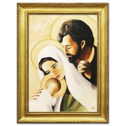  Obraz Świętej Rodziny na ślub 64x84 cm obraz ręcznie malowany na płótnie