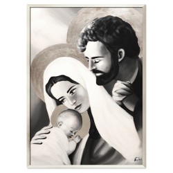  Obraz Świętej Rodziny na ślub 53x73 cm obraz PREMIUM ręcznie malowany na płótnie