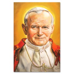  Obraz Jana Pawła II papieża 60x90 cm obraz ręcznie malowany na płótnie