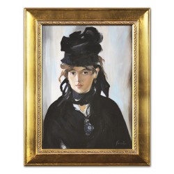  Obraz ręcznie malowany na płótnie 37x47cm dama w czerni
