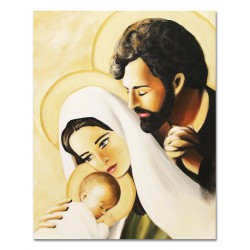  Obraz Świętej Rodziny na ślub 40x50 cm obraz ręcznie malowany na płótnie