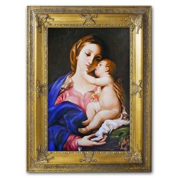  Obraz olejny ręcznie malowany z Matką Boską 87x117cm