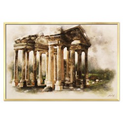  Obraz ręcznie malowany na płótnie 63x93cm Rzymskie ruiny
