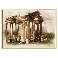  Obraz ręcznie malowany na płótnie 53x73cm Rzymskie ruiny
