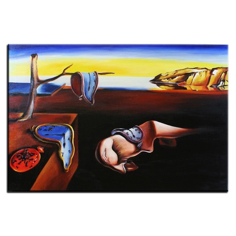  Obraz olejny ręcznie malowany Salvador Dali Trwałość pamięci kopia 60x90cm