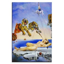  Obraz olejny ręcznie malowany Salvador Dali Sen spowodowany lotem pszczoły kopia