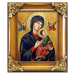  Obraz Matki Boskiej z Dzieciątkiem 65x75 cm obraz olejny na płótnie w ramie