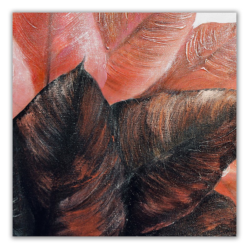  Obraz ręcznie malowany płótno40x40cm jesienne liście