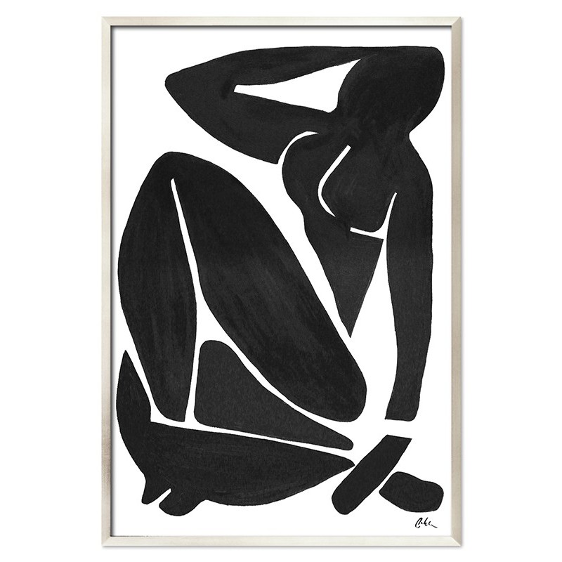  Obraz ręcznie malowany na płótnie czarno biały 63x93cm Henri Matisse kopia Kobieta