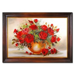  Obraz olejny ręcznie malowany Kwiaty 76x106cm