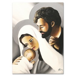  Obraz Świętej Rodziny na ślub 50x70cm malowany na płótnie olejny