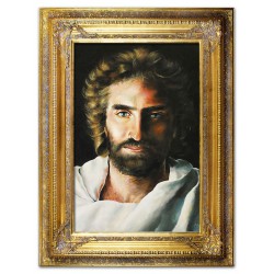  Obraz z Jezusem Chrystusem 90x120cm obraz ręcznie malowany na płótnie