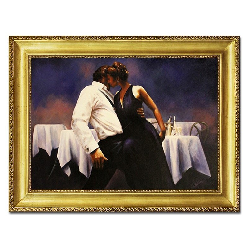  Obraz olejny ręcznie malowany Para Zakochanych w tańcu 63x84cm
