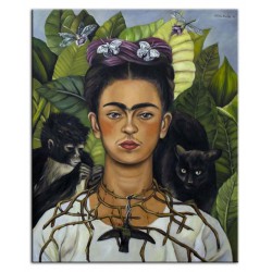  Obraz olejny ręcznie malowany Frida Kahlo 80x100cm kopia